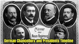 Timeline of the Rulers of Germany  German Chancellors and Presidents Timeline [upl. by Hoffer]