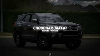 CHOUDHAR JAAT KI SLOWEDREVERB LOFI [upl. by Eddana]