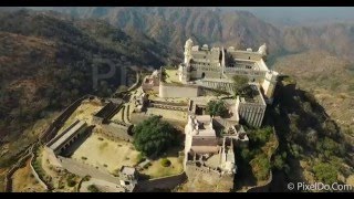 First Ever Aerial Video of Kumbhalgarh Fort  Rajasthan [upl. by Rovelli]