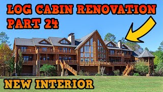 Renovating an Abandoned Log Cabin Mansion Part 24 [upl. by Allin]