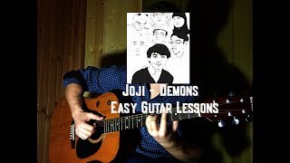 Joji  Demons  Easy guitar Lessons 4 chordcavetown plays on them [upl. by Arand]