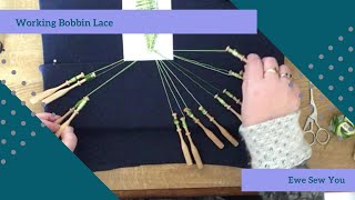 Working Bobbin Lace [upl. by Aicilas]