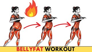 ➜ LOSE BELLY FAT ➜ GET FLAT STOMACH IN 2 WEEKS ➜ EASY STANDING WORKOUT AT HOME ➜ LOSE 2 INCHES WAIST [upl. by Neille]