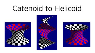 Catenoid to Helicoid CG [upl. by Ainat559]