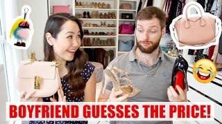 BOYFRIEND GUESSES THE PRICE OF LUXURY GOODS [upl. by Emie]