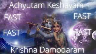 ACHYUTAM KESHAVAM KRISHNA DAMODARAM FAST PACE  सनातन धर्म [upl. by Rezzani]