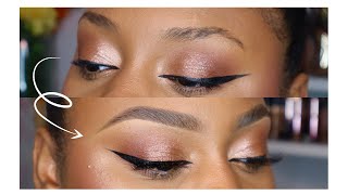 TUTO SOURCILS FACILE EFFET BROW LIFT  UPDATE 2021 [upl. by Ayidah59]