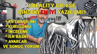 CREALÄ°TY CR6 SE Ä°NCELEMESÄ° performans ve kurulumu [upl. by Attaymik]