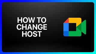 How To Change Host In Google Meet Tutorial [upl. by Dao]