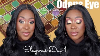 SLAYMAS ODENS EYE MERRY CHRISTMAS PALETTE  31 DAYS OF HOLIDAY SLAY 1 [upl. by Violet]