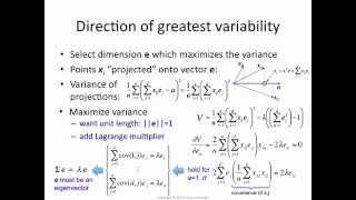 PCA 7 eigenvector  greatest variance [upl. by Nipsirc]