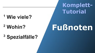 Fußnoten in Word wie viele und wohin [upl. by Itnaihc29]