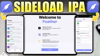 Feather iOS Install IPA Files No PC No Jailbreak New App [upl. by Notserc208]