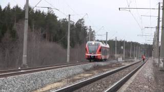 Stadler FLIRT DMU 2233 speed test 173 kmh [upl. by Aneekan390]