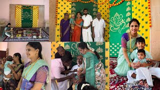 Our Little Champ’s Ear piercing Ceremony  தளிர் மதியன் காதணி விழா  Had a Wonderful Time [upl. by Leilani]