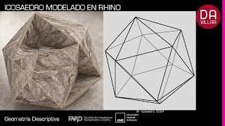 Modelado poliedros en Rhino – Icosaedro  Tutorial 02– Unidad 05 – FAPyD UNR  28 [upl. by Johnathan648]