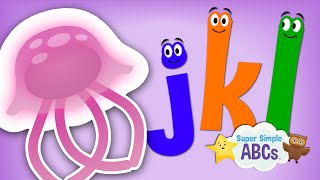 The Sounds of the Alphabet  jkl  ​​🌈 Super Simple ABCs [upl. by Atilef414]