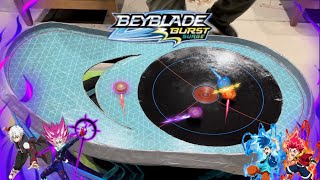 Beyblade Burst SuperKing Surging Storm Stadium  Beyblade Burst Anime Stadium Battles [upl. by Suirauqram456]