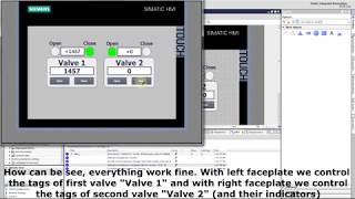 Siemens TIA Portal HMI tutorial  How to create use and work with HMI Faceplates WinCC [upl. by Atneciv252]