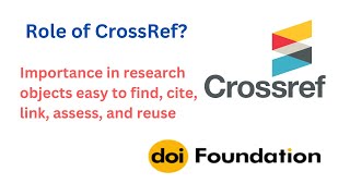 CrossRef RoleImportance of CrossRef [upl. by Rainger816]