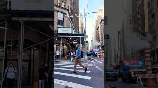 Walking in New York City Manhattan 4Knewyorkcityusamanhattanshortstravleviewswalkingnewyork [upl. by Burrow510]