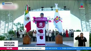 Salomón Jara rinde su primer informe como gobernador de Oaxaca  Noticias con Crystal Mendivil [upl. by Rentsch9]