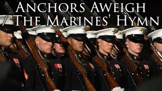 US March Anchors Aweigh  The Marines Hymn Instrumental [upl. by Ahseela]