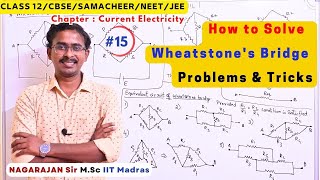 15 How To Solve The Wheatstone Bridge Circuit problems  Numerical questions NEET JEE Mains Tamil [upl. by Adnawuj224]