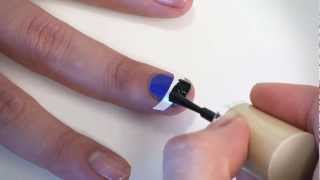 Manicura francesa de colores con guía  Nail Art [upl. by Nelo]