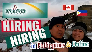 Pinoy sa Canada New Brunswick Job Hiring Philippines amp Online [upl. by Leamse100]