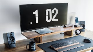 Perfect Productive Workspace – Minimal Office  Desk Tour [upl. by Isabea635]