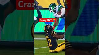 Crazy interception by the Riders cfl football cflfootball [upl. by Hayalat]