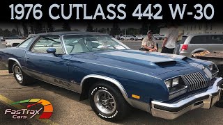 1976 Oldsmobile Cutlass 442 W30  Swivel seats RAW POWER RARE options [upl. by Aicen]