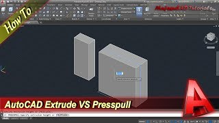 AutoCAD Presspull VS Extrude Command [upl. by Krasnoff]