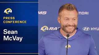 Sean McVay On The Rams RB Rotation For Week 7 amp DB Derion Kendricks Status For Sunday vs Steelers [upl. by Hosbein]