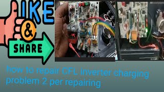 how to repair CFL inverter charging problem 2 minute repairing electrical ceilingfanrepair [upl. by Guglielma]