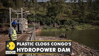 Plastic pollution clogs hydropower dam in DR Congo  WION Climate Tracker  Latest English News [upl. by Kursh525]