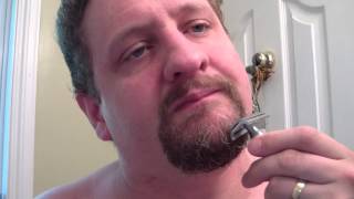 Beard trimming with a double edge razor [upl. by Emmet405]