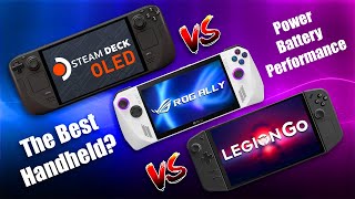 The Best Handheld Is… Steam Deck OLED Vs ROG Ally Vs Legion Go [upl. by Arezzini935]