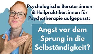 Erfolgreich selbständig als psychologischer Berater Heilpraktikerin [upl. by Sikata]