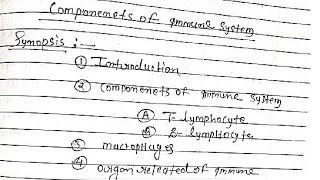 components of immune system msczoology notes pdf [upl. by Yand622]