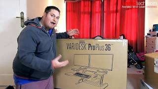 Varidesk Pro Plus 36 Adjustable Desk Review [upl. by Tomi171]