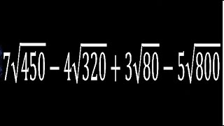 7√4504√3203√805√800 descomposicion de raices operaciones extraccion de factores [upl. by Anehs618]