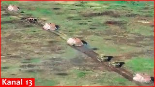 Ukrainian Army learned to destroy Russians turtle tanks FPV drones are used for this purpose [upl. by Zach81]