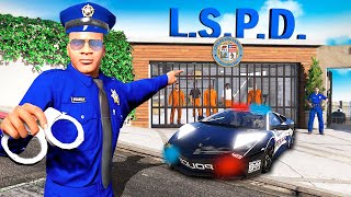 ДОМ ФРАНКЛИНА СТАЛ ПОЛИЦЕЙСКИМ УЧАСТКОМ в GTA 5 [upl. by Peedsaj338]