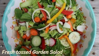 Fresh Tossed Garden Salad  Hand Chopped [upl. by Ynad]