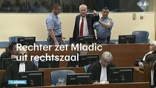 Rechter verwijdert Mladic uit rechtszaal  RTL NIEUWS [upl. by Speroni45]