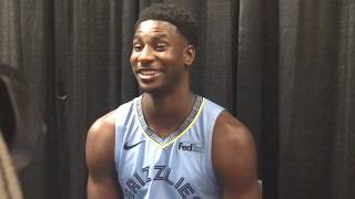 Jaren Jackson Jr  Memphis Grizzlies Media Day 2019 [upl. by Lela]