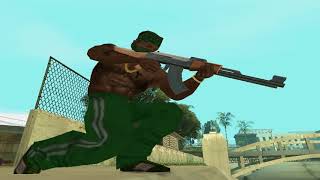 CJ Grove Street vs The Ballas GTA San Andreas gangs war [upl. by Nealah]