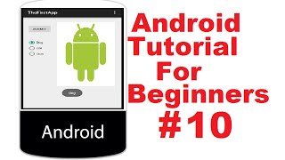 Android Tutorial for Beginners 10  Android RadioButton Basics With Example [upl. by Nnoryt]